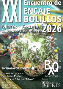 Cartel Encuentro Encaje Bolillos Mieres 2026