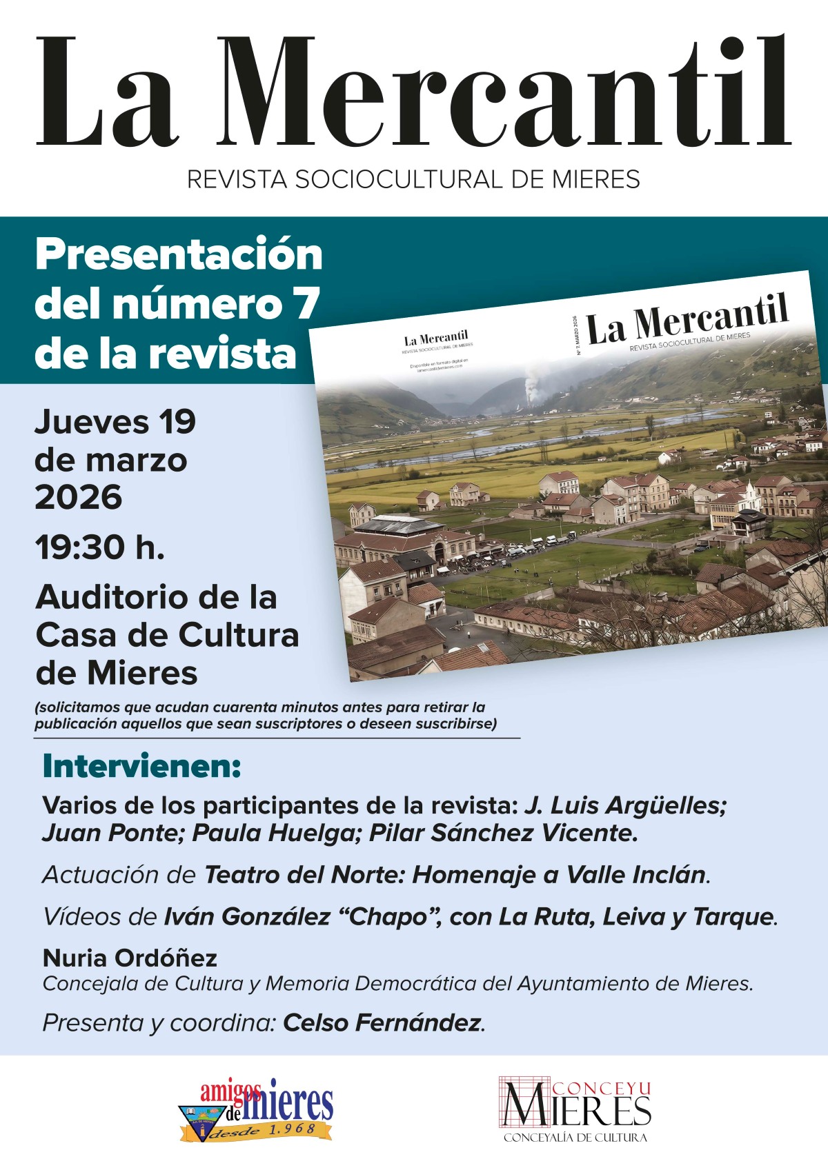 Cartel Revista La Mercantil 2026