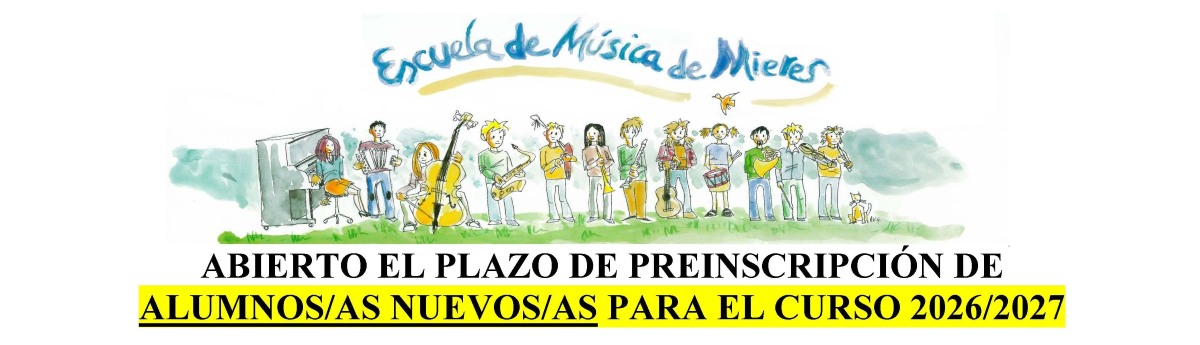 ABIERTO EL PLAZO DE PREINSCRIPCIÓN Curso 26 27 ABIERTO EL PLAZO DE PREINSCRIPCIÓN Curso 26 27