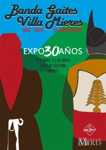 CARTEL Banda Gaites Mieres 30 Años