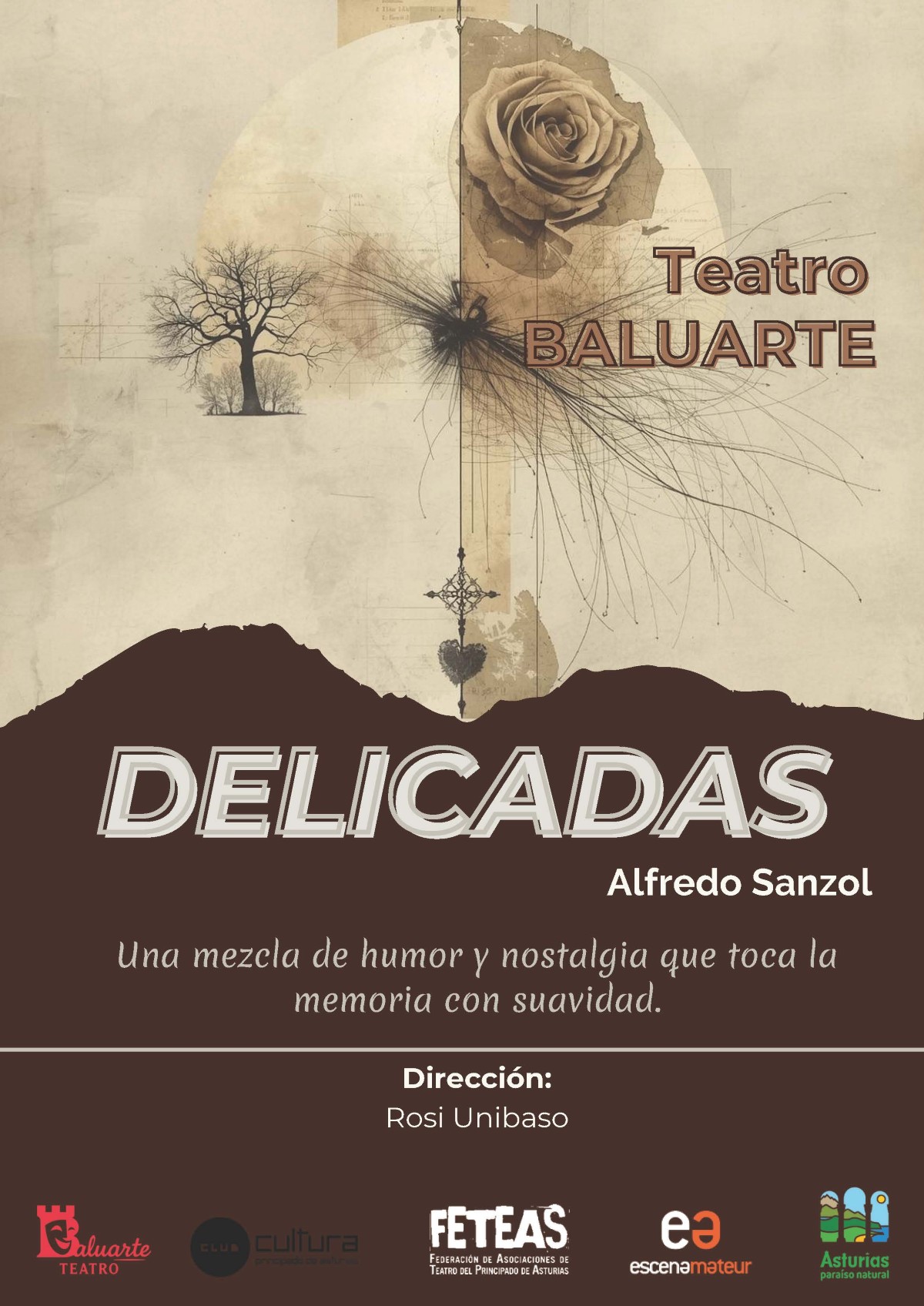 CARTEL Teatro Delicadas Mieres 2026