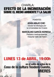 CARTELcharla Efecto Incineracion Mieres 2026
