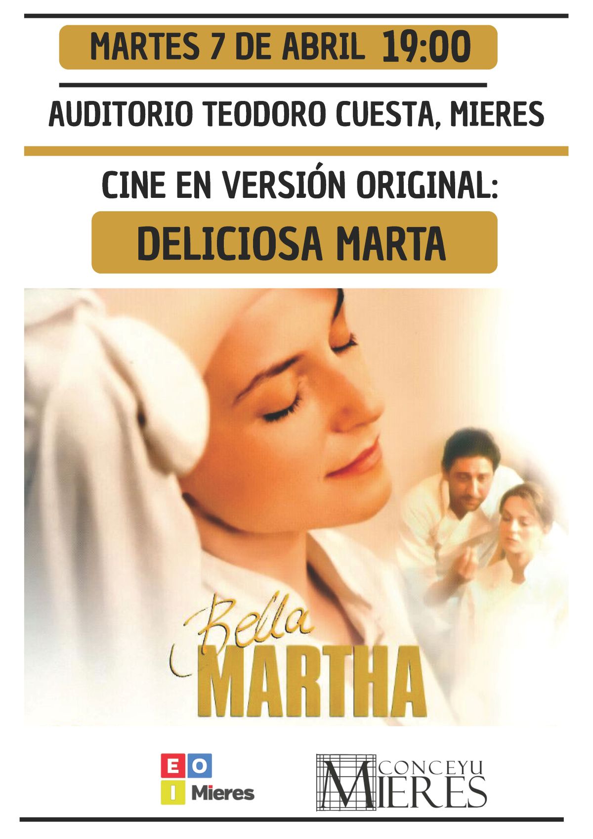 Cartel Pelicula Bella Martha EOIMieres