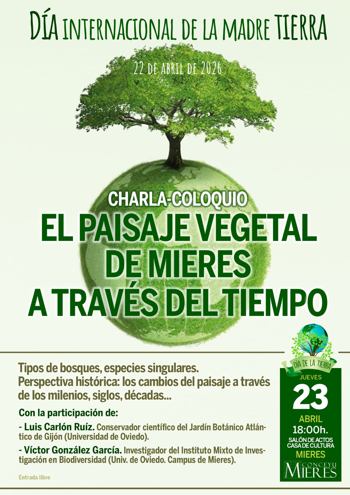 Cartel Web Día Tierra 2026 Mieres