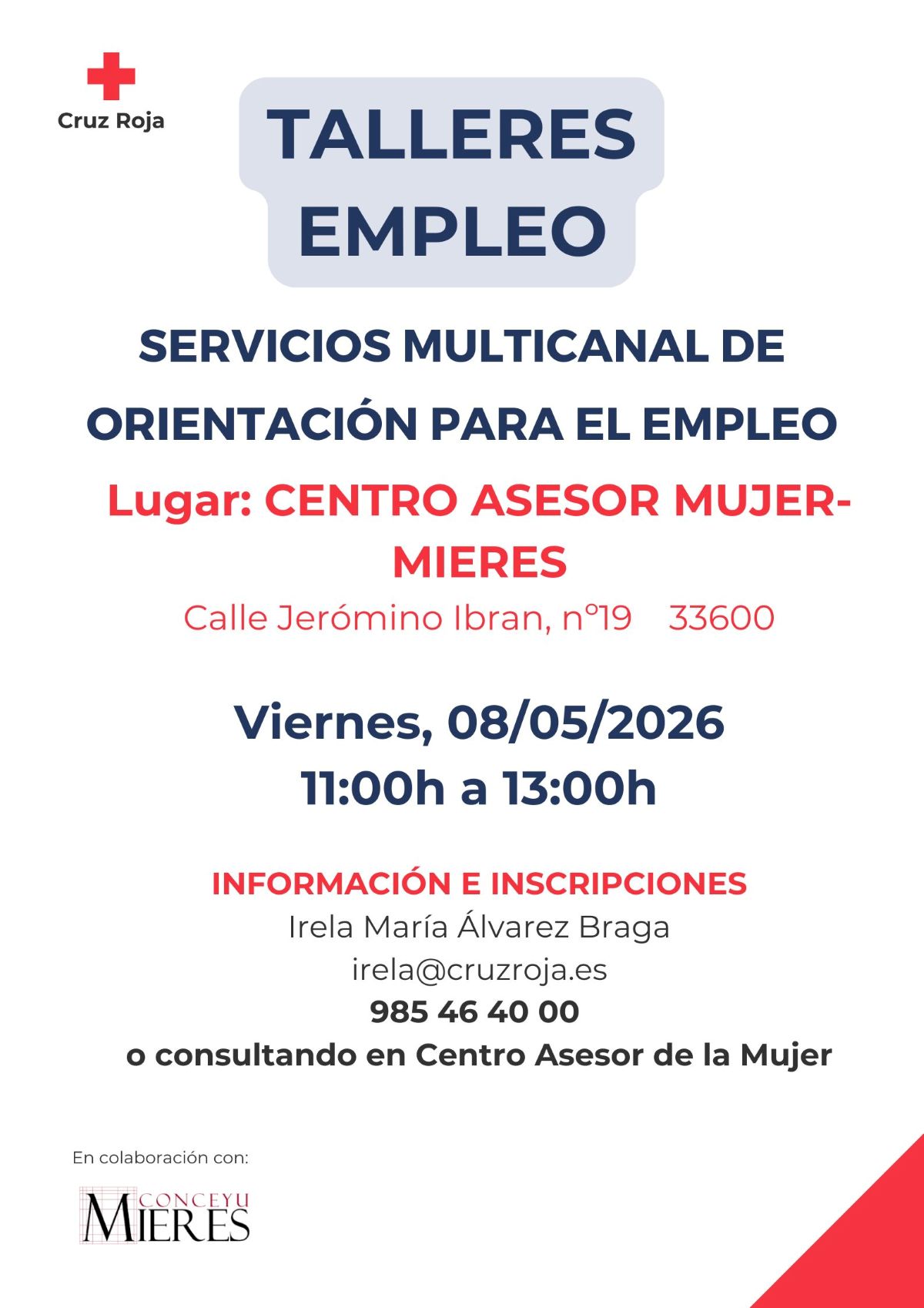 Taller Empleo 8 Mayo
