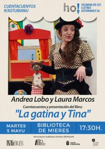 Cartel Gatina Tina Cuentacuentos