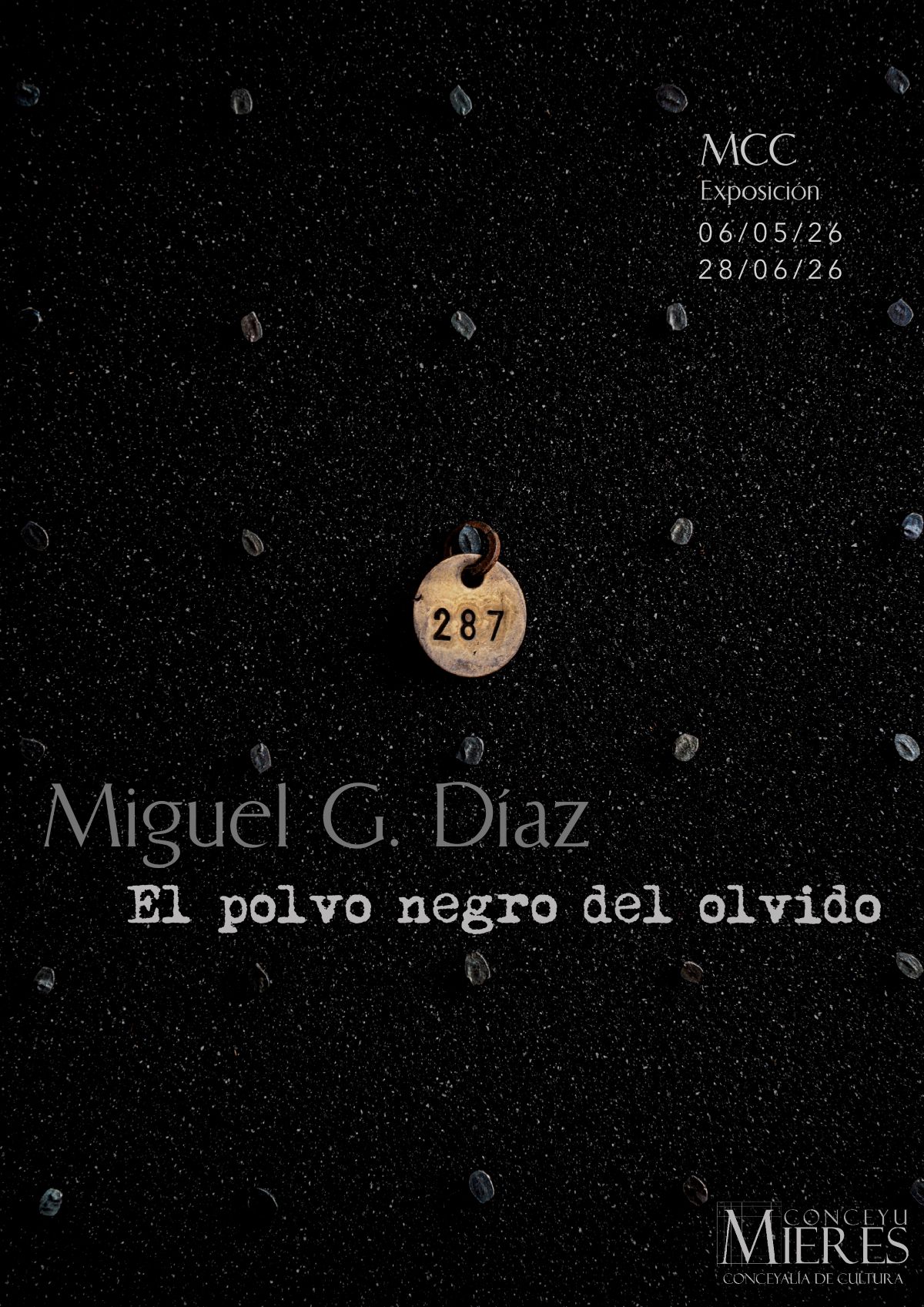CARTEL Expo Polvo Negro Olvido Mieres