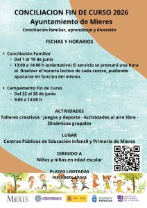 Cartel Conciliación Fin De Curso Mieres