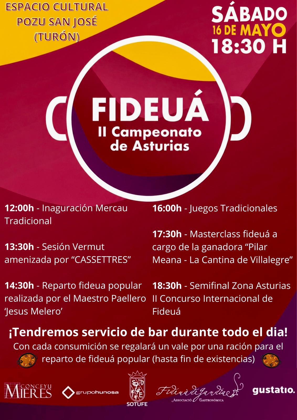 Cartel Campeonato Asturias Fideua 2026