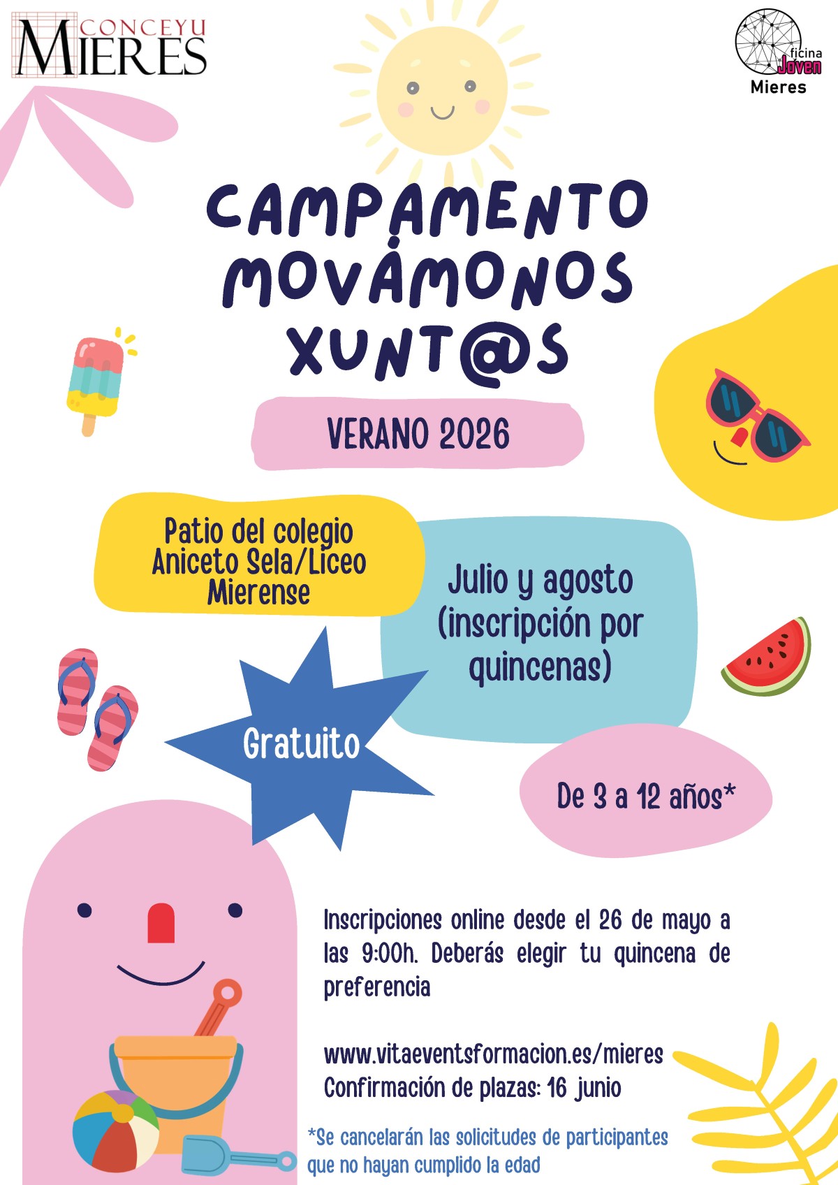 Cartel Movamonos Xuntos VERANO 2026