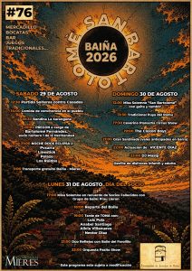 Cartel Fiestas Baiña 2026